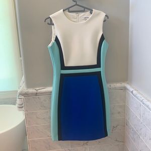 Calvin Klein color block dress